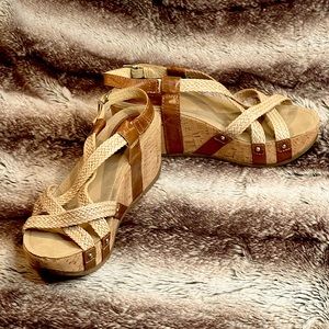 Bussola Wedged Sandals